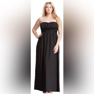 Jessica Simpson Black Formal Maxi Dress Removed Straps Size 14W